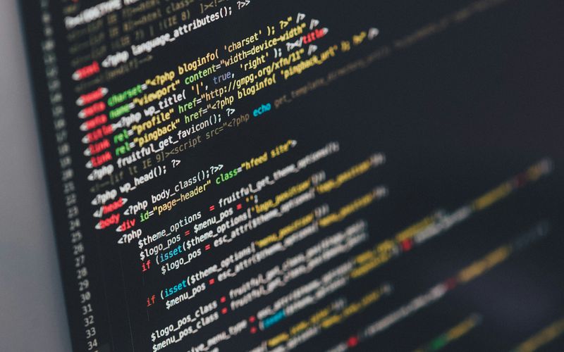 WordPress theme code on a developer’s screen